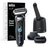 Braun Electric Shaver for Men, Series 7 7185cc, Waterproof, Wet & Dry Shave, Shaving Kit with SmartCare Center and Beard Trimmer, 3 Shave Modes, 60 Minute Battery Runtime, 10 Piece Set