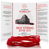 The Original Kabbalah Red String, Handmade and Blessed in The Holy Land, 100% Wool Strand, 60" Long for up to 7 Evil Eye Bracelets -incl. Prayer, Instructions & SOA