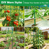 Tetutor 337 PCS Garden Stakes, Fiberglass Tomato Stakes, Garden Sticks
