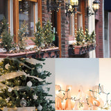 3 Sets Christmas Lights, 150 Count 33 FT Each Mini String Lights, Clear Green Wire Fairy Light, 120V UL Certified Connectable Xmas Tree Light for Holiday Patio Party Outdoor Decoration, Warm White