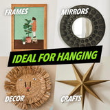 HANGDONE Picture Hanging Wire #5 – 50lbs Capacity – 100ft – 16 Gauge Non-Coated Steel | Flexible & Heavy-Duty | for Frames, Mirrors & Wall Décor