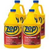Zep Heavy-Duty Floor Stripper Ammonia Free Concentrate - 1 Gallon (Case of 4) ZULFFS128 - Dissolves and Removes Polish from Hard Floors, Use on Vinyl (VCT), Concrete, Rubber