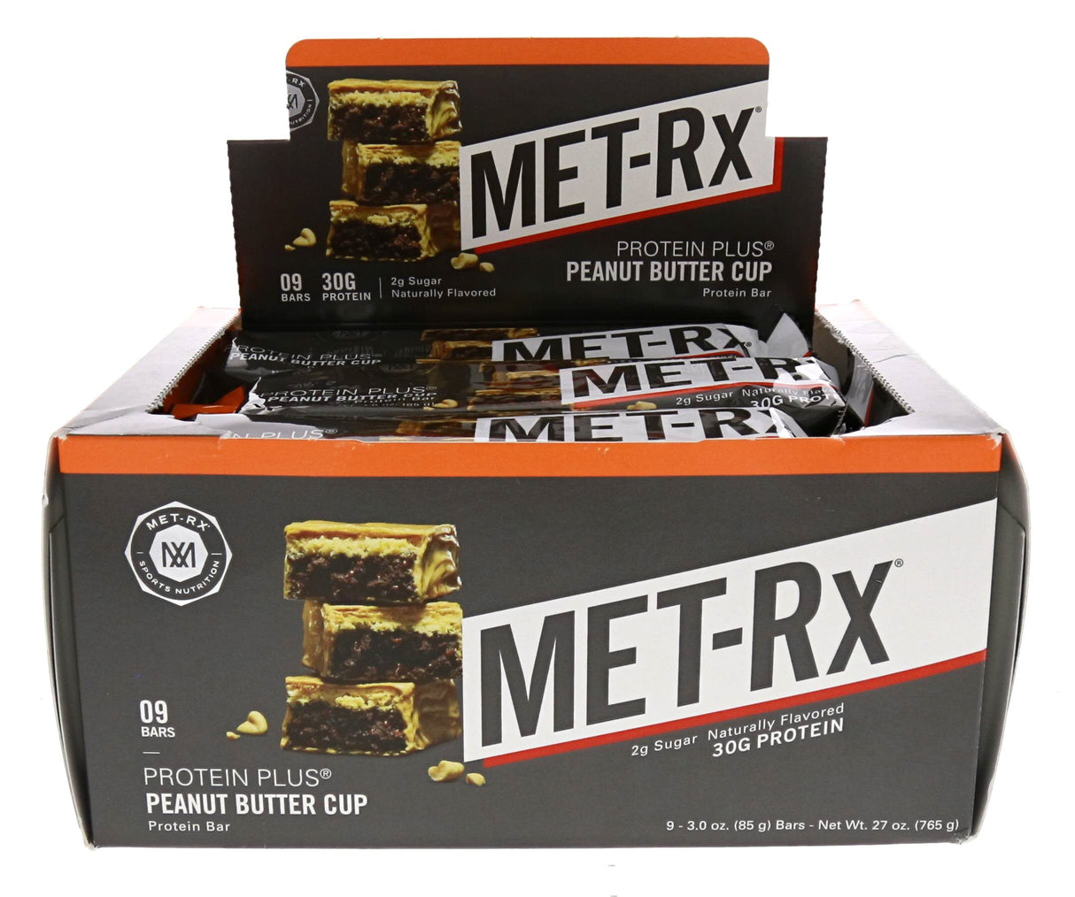 MET-Rx Protein Plus Bar, Great as Healthy Meal Replacement, Snack, and Help Support Energy, Gluten Free, Peanut Butter Cup, With Vitamin A, Vitamin C, and Zinc to Support Immune Health, 85 g,9 Count
