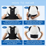 Back Brace Posture Corrector for Men and Women, Adjustable Shoulder Straightener Full Back Support, Upper and Lower Back Brace for Pain Relief, Scoliosis, Hunchback, Hump (Large)