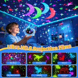 Night Light for Kids Sensory Toys, 6 Films Star Projector Light for Bedroom