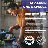 COMFY HEALTH Fenugreek Capsules, 2410mg Per Capsule, 120 Count, Fenugreek Pills with Bioperine for Superior Absorption, Non-GMO, Gluten Free Fenugreek Seeds Extract Supplements, Fenogreco Capsulas