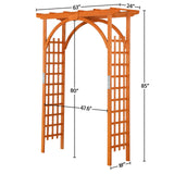 Yaheetech 85in Wooden Garden Arch Arbor Trellis for Backyard Patio Outdoor