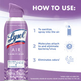 Lysol Air Sanitizer Spray with Odor Eliminator for Home & Office, Sanitizing Spray, Air Freshener Alternative, Lavender Sky Scent, 10 oz (Pack of 3)