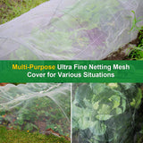 NONMON Garden Netting, 2 Pack 10x33FT Ultra Fine Mesh Insect Netting