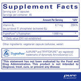 Pure Encapsulations L-Tryptophan | Amino Acid Supplement for Relaxation, Serotonin Support, PMS, and Sleep* | 90 Capsules
