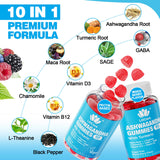 EnvyDeal Ashwagandha Gummies, 2000mg Organic Ashwa Root Extract Supplement for Women & Men - 60 Count - Ashwagandha Blend Gummies Combination Supplements