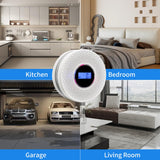 Smoke Detector Carbon Monoxide Detector Combo with Digital Display and Sound Light Alarm, 2-in-1 Smoke & CO Alarm with Battery Operated for Home, Travel or RV