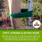 Bio-Stretch Soft Tree Ties & Garden Tape for Young Trees, 16M Green