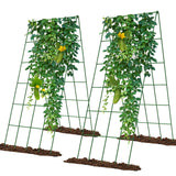 UrGROWA Cucumber Trellis 2 Pack,Foldable A-Frame Garden Trellis