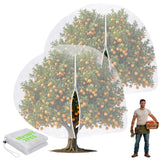 Vincreem 2 Pcs 10 x 14 ft Large Fruit Tree Netting for Protecting Fruit from Squirrels Birds Bug Deer & Rat Garden Mesh Netting with Zipper and Drawstring for Blueberry Peach Apple Garden Bushes