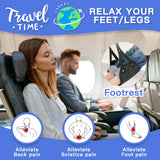 2-Pack Airplane Travel Footrest Hammock - Perfect Airplane Foot Hammock to Relax Your Feet - Travel Essentials Comfy Foot Hanger Plane Footrest for Long Trip