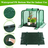 U'Artlines Portable Mini Greenhouse Small Green House with Waterproof Pad 23x13x17 Inch Plant Cover Tent for Garden Small Plants Indoor Outdoor, Green PE