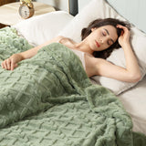 Aganear Fleece Throw Blanket - Cozy Soft Lightweight Fuzzy Throw Blanket for Women Portable Throw Blankets for Couch, Warm Present for Birthday, Christmas, Halloween, Housewarming(50"x60", Sage Green)