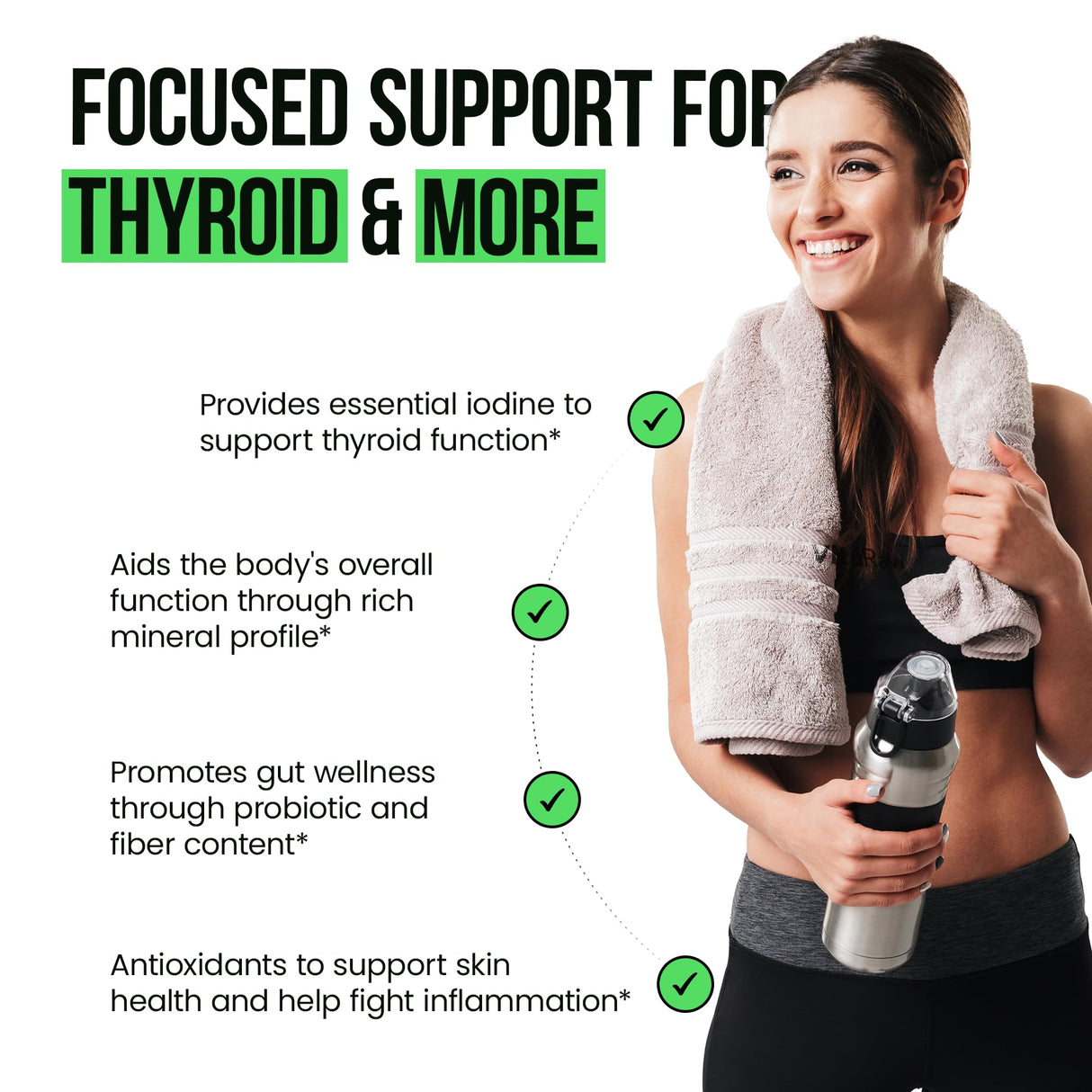 VitaRaw Organic Irish Sea Moss Capsules 2400 mg - Burdock Root and Bladderwrack Powder Real Seamoss Pills for Immune Support, Joint and Gut Health Help - Raw Sea Moss Advanced Herbal Supplement