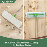 Eyliden 16.5" Large Sweeper Mop, 3 Types of 22 Disposable Dry & Wet Cloths