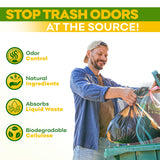 BEEST Dumpster Defender - 3lbs Outdoor Trash Can Deodorizer & Liquid Waste Absorber (Made in USA) Biodegradable Trash Can Odor Eliminator - Powerful Garbage Deodorizer for Always-Fresh Bins - 14 Cups