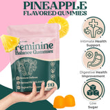 Premium Feminine Balance Gummies for Women’s - Hawaiian Pineapple Gummies for Women pH, 4-in-1 Benefits Includes pH Balance, Healthy Odor, Flora and Immune Support -90 Count (Vegan & Gluten-Free)