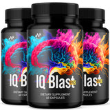 (3 Pack) IQ Blast Pro Capsules, IQ Blast Pro Official Capsules with All Natural Ingredients, IQBlast Advanced Brain Formula Multivitamin Health & Wellness Pills, Max Strength Supplement (180 Count)