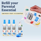Miss Mouth's Messy Eater Stain Treater Spray - 4oz 3 Pack Stain Remover - Newborn & Baby Essentials - No Dry Cleaning Food, Grease, Coffee Off Laundry, Underwear, Fabric