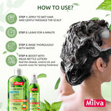 Nettle Shampoo - Helps Regulate Sebum Production, Reduce Dandruff & Ease Scalp Irritation - For Strong, Healthy Hair- 200ml