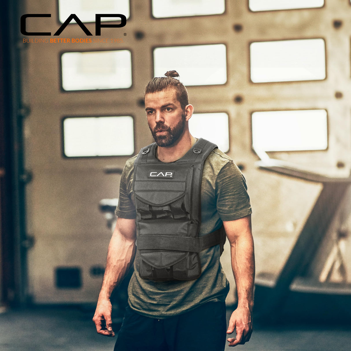 CAP Barbell Adjustable Weighted Vest, 50 lb, Black
