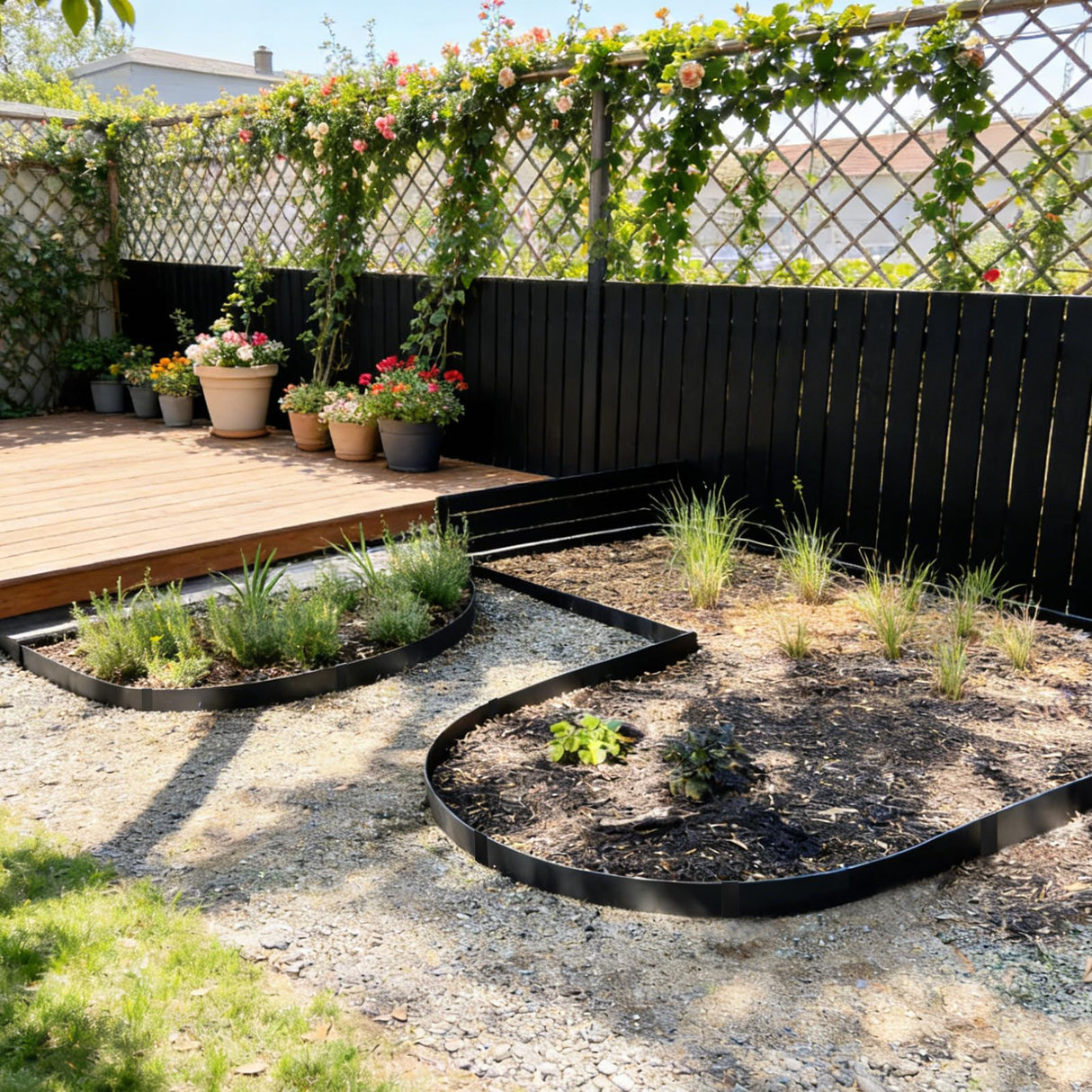 Steel Landscape Edging 4.5 Inch Metal Landscape Edging 33Ft Total 10-Pack