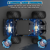 Barlisam Remote Control Car, All-Terrain Remote Control Truck for Boys 8-12, Headlight, 1:20, 10KM/H, 2.4GHZ, Speed-Friendly, Sturdy, Rechargeable RC Cars for Boys 4-7 Christmas, Beginner, Kids 6-12