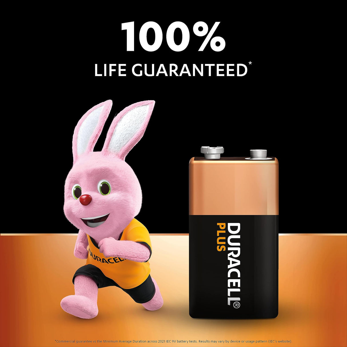 Duracell - Batteries 9 V Plus, Pack of 2, 6LR61 MX1604, Black, Lot de 2