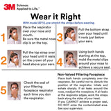 3M 8210 Particulate Respirator, N95, Pack of 20 Disposable Respirator, NIOSH APPROVED, Two-Strap Cup Style Design, Lightweight with Cushioning Nose Foam