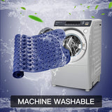 YINENN Bath and Shower Safety Mats 40x16 inch, Non Slip with Suction Cups for Bathroom Stall and Tub Floor, Extra Large and Machine Washable, Drain Holes Keep Bathtub Clean, Dark Blue