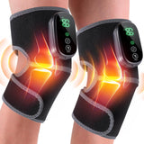 HOMRELEXA Heated Knee Massager, 3 in 1 Knee Massager with Heat and Vibration, Heating Pad for Knee, Knee Heating Pad, Heated Knee Brace（2 pcs）