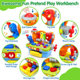 Toys for 1 Year Old Boy, Musical Toy Tool Bench, 1 2 3 Years old Boy Gifts