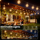 RTTY Outdoor String Lights 25 FT, Patio Light for outside with 13pcs G40 LED Plastic Bulbs, Shatterproof Waterproof Connectable Hanging Globe Lighting for Porch Cafe Bistro Backyard Balcony Deck Party