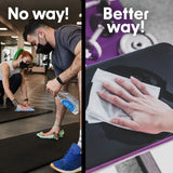 Wipex Gym Wipes for Equipment Cleaning - 700 Large 8"x12" Natural Fitness Wipes Refills for Dispensers - Made with Lemongrass, Eucalyptus Oil & Vinegar, Bulk Surface Multipurpose (1 Pack)