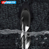 5-Piece 5/8“ Masonry Drill Bits for Tile Glass Ceramic Wall Brick Stone Soft-Metal Wood, 5/8 Inch Concrete Drill Bits Cement Drill Bit Set, 3-Flat Shank, YG8 Carbide Tungsten Steel Alloy Tip 16mm
