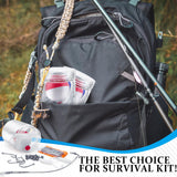 Mini Fishing Kits Bulk for Age 9-14 Christmas Shoebox Fillers Emergency Fishing Survival Kit Small Fishing Kit with Jar Fishing Accessories Fishing Gear for Beginner Stocking Stuffer Gift (24)