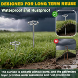 GESTONE 150 PCS Landscape Fabric Staples Stakes, 6 inch Weed Barrier Pins