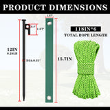 Heavy Duty Tree Stakes and Supports Kit for Leaning Tree Against Bad Weather Plant Support Stakes for Outdoor Plants 6 Pack