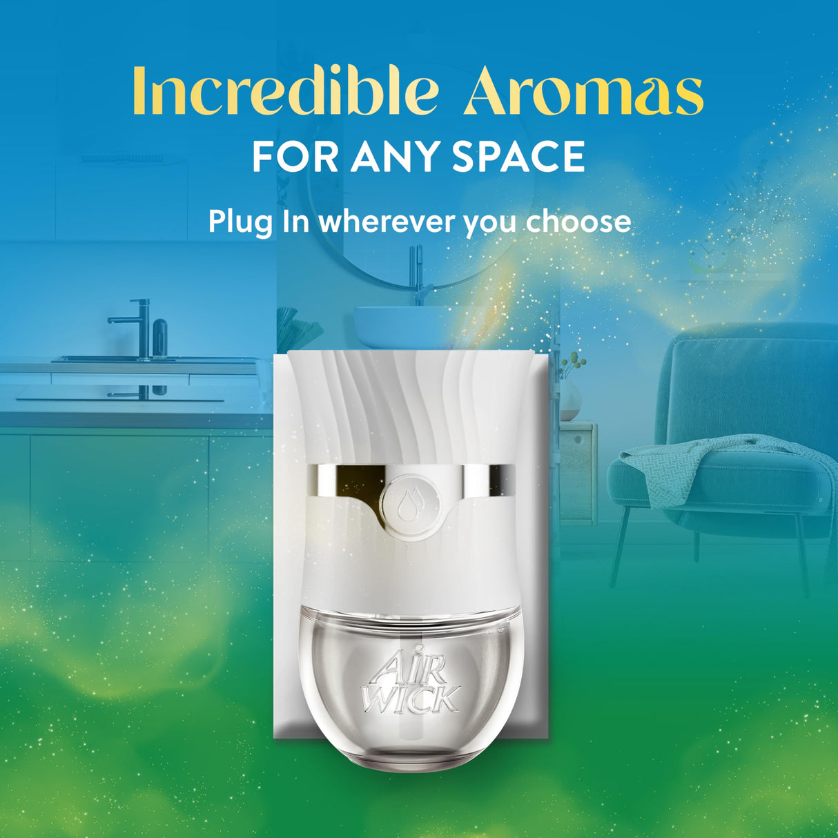 Air Wick Plug in Scented Oil Refill, 10ct, Fresh Linen, Air Freshener, Essential Oils, Eco Friendly Pack