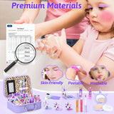 Kids Makeup Kit for Girl - Kids Washable Makeup Girls Toys with Cosmetic Case, Real Girl Makeup Sets for Toddler Kid Children Christmas Birthday Gifts Toys for 3 4 5 6 7 8-12 Year Old Girls