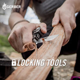 Gerber Gear Truss 17-in-1 Multitool with Pocket Knife and Needle Nose Pliers - Gifts for Men, Compact EDC Gear, Black with Standard Sheath