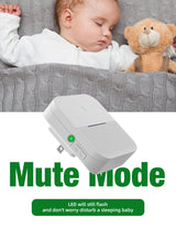 AIDA Lighted Wireless Doorbell for Home, Waterproof Battery Doorbell Wireless 1,000ft Range, 5 Volume Levels with 58 Chimes & LED Flash on Receiver (White, 2 Buttons & 2 Receivers)