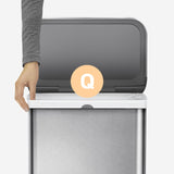 simplehuman Code Q 60 Count, Dispenser Pack Custom Fit Liners, Drawstring Trash Bags, 50-65 Liter / 13.2-17.2 Gallon, White