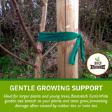 Bio-Stretch Soft Tree Ties & Garden Tape for Young Trees, 16M Green