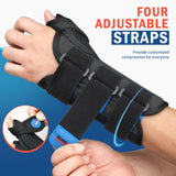 FEATOL 2 Pack Wrist Brace with Thumb Spica Splint for De Quervain's Tenosynovitis, Carpal Tunnel, Tendonitis, Arthritis-Thumb Brace for Pain Relief-Left And Right Hand-Small/Medium